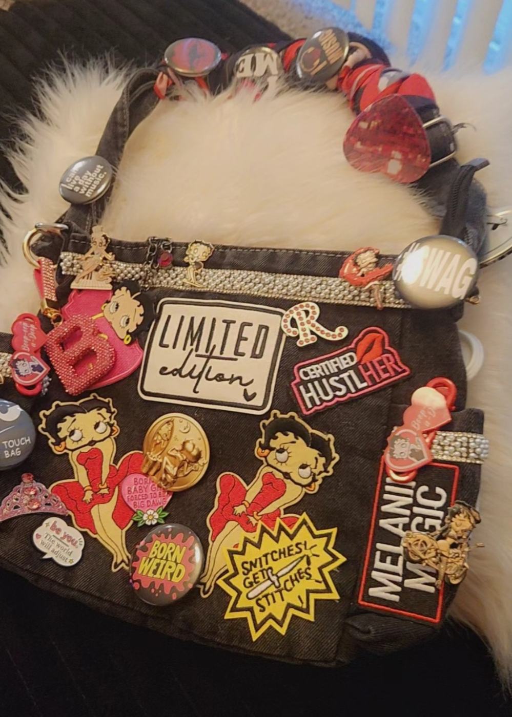 Betty Boop custom bag